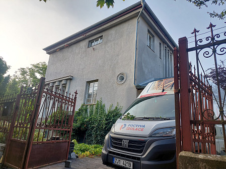 Izolace stropu zděného rodinného domu v Jihlavě